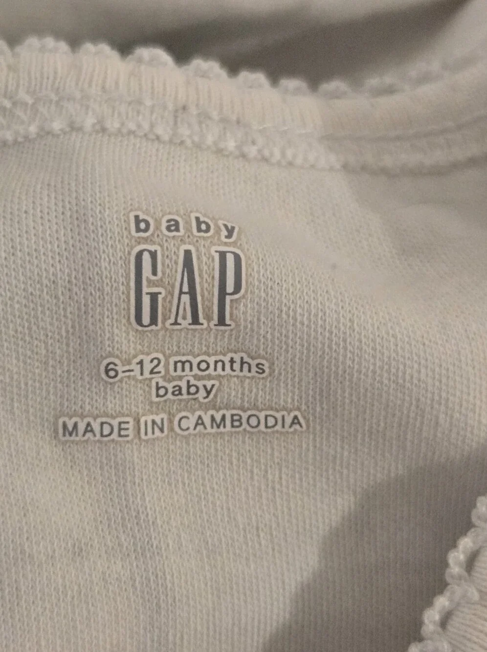 GAP White Cloud & Bear Cotton Onesie with Matching Bloomers